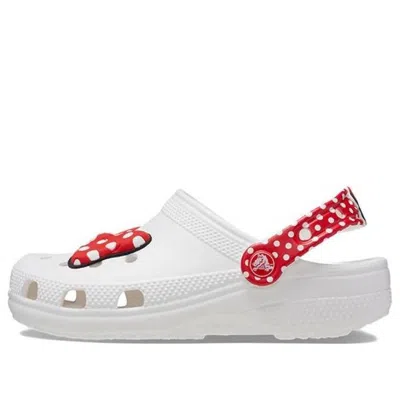 Crocs (td)  X Disney Minnie Mouse Classic Clogs 'white Red'