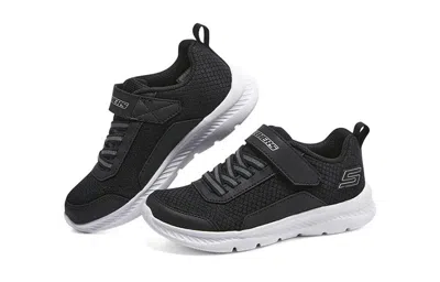 Skechers (gs)  Comfy Flex 2.0 'black White' In Black
