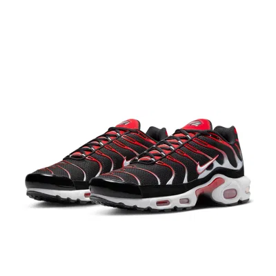 Nike Air Max Plus 'black Whiteuniversity Red' In Black