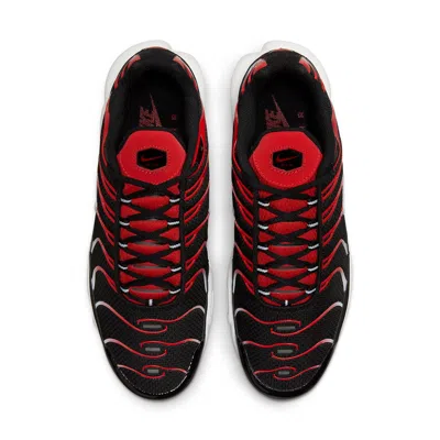 Nike Air Max Plus 'black Whiteuniversity Red' In Black