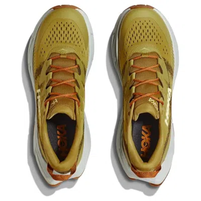 Hoka One One Skyline 'golden Lichen' In Green