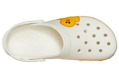 Crocs Classic Clog Line Friends Beach White Yellow Unisex Sandals 'white Yellow'