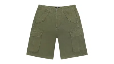 Pre-owned Stussy Men's  Ripstop Cargo Short In Olive Green