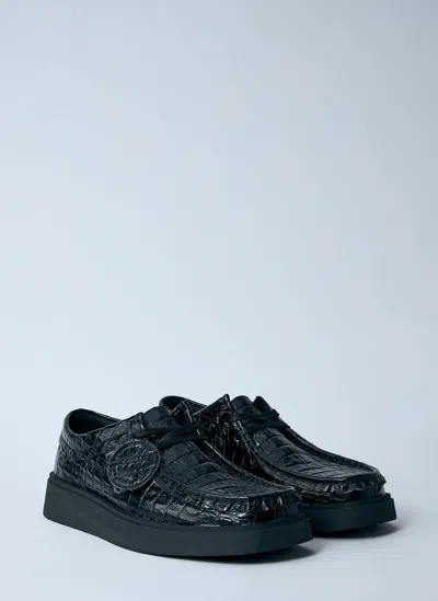Martine Rose X Clarks Embossed Square Toe Lace-up Shoes