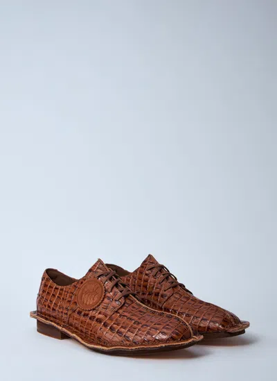 Martine Rose X Clarks Croc-embossed Derby Shoes