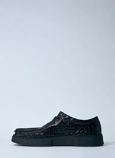 Martine Rose X Clarks Embossed Square Toe Lace-up Shoes