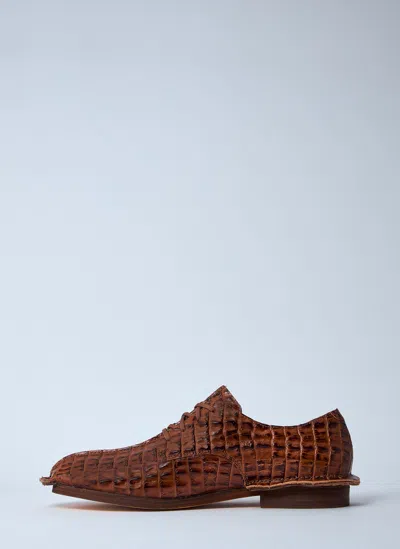 Martine Rose X Clarks Croc-embossed Derby Shoes