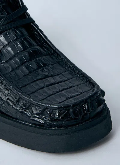 Martine Rose X Clarks Embossed Square Toe Lace-up Shoes
