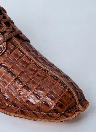 Martine Rose X Clarks Croc-embossed Derby Shoes