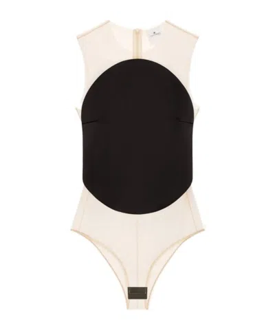 Courrèges Courreges Pre Illusion Circle Bodysuit In White