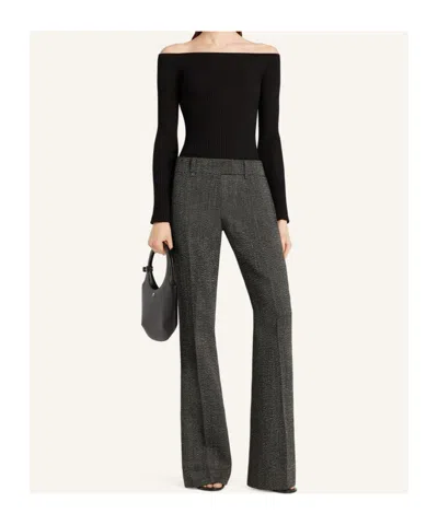 Courrèges Shoulderless Ribbed Knit Top In Black