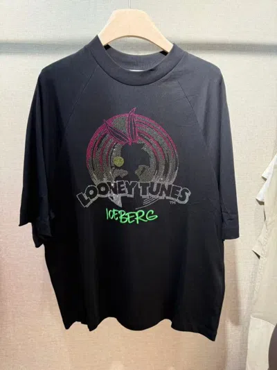 Iceberg Crew Neck T-shirt In Black