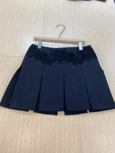 Ermanno Firenze Pleated Skirt In Blue