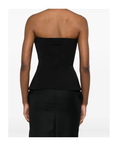 Jean Paul Gaultier Strapless Corset Top In Black