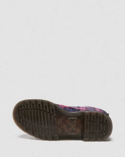 Dr. Martens' 1460 Tartan Lace Up Boots In Pink