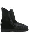 Mou Eskimo 18 Sheepskin Ankle Boots In Black