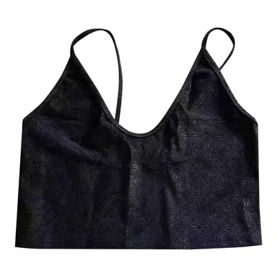 Pre-owned Chrome Hearts Cross Motif Cropped Tank Top 'black'