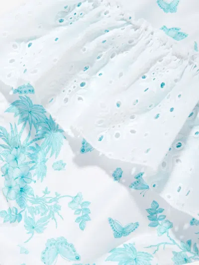 Seliniaction Floral-print Swimsuit In Blue