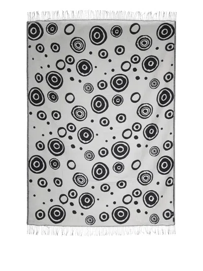 10 Corso Como Circle-pattern Reversible Blanket In Black