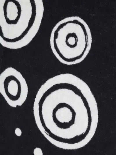 10 Corso Como Circle-pattern Reversible Blanket In Black