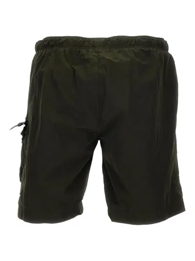 C.p. Company Elasticated-waist Swim Shorts In Black