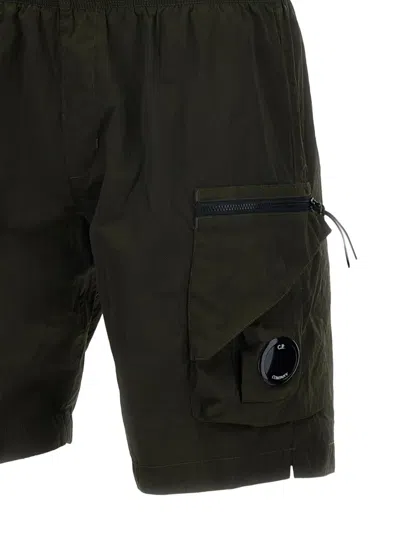 C.p. Company Elasticated-waist Swim Shorts In Black