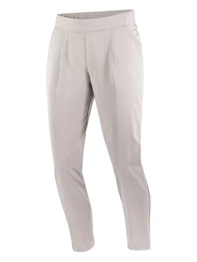 Salomon Pleated Pocket Trousers In Gray