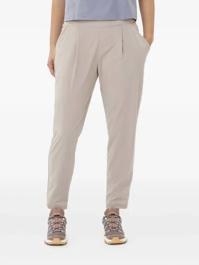 Salomon Pleated Pocket Trousers In Gray