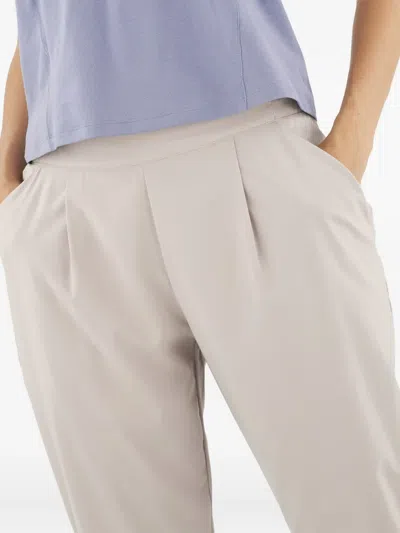 Salomon Pleated Pocket Trousers In Gray
