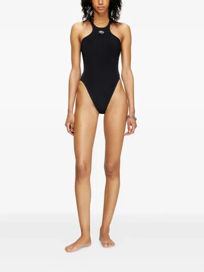 Diesel Racer-back Bodysuit In Black