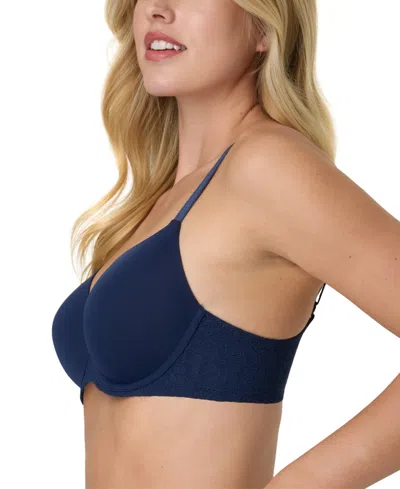 Maidenform Women's One Fab Fit Custom Lift Underwire Bra Dm2423 In Blue