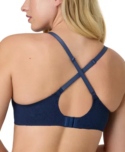Maidenform Women's One Fab Fit Custom Lift Underwire Bra Dm2423 In Blue