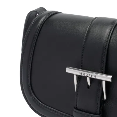 Alexander Mcqueen Black T-bar Shoulder Bag In Black