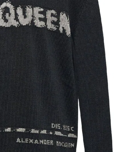 Alexander Mcqueen Pullover Girocollo Mcqueen Graffiti