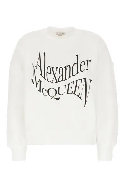Alexander Mcqueen Sweatshirts In White