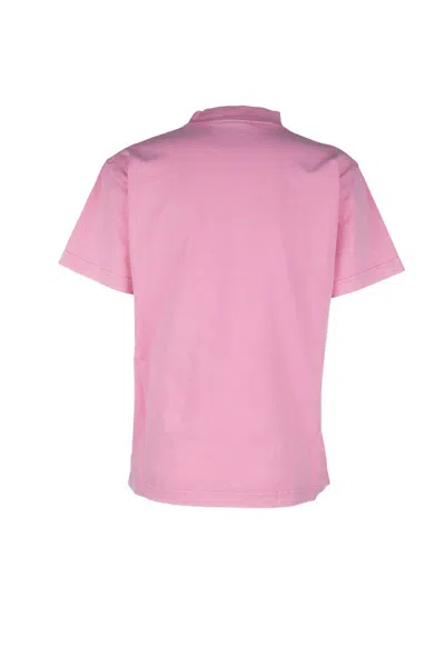 Balenciaga Paris Strass T-shirt In Pink