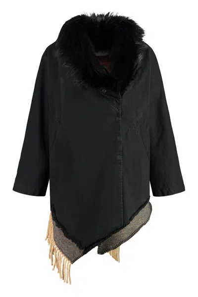 Bazar Deluxe Women's Canvas Parka In Black