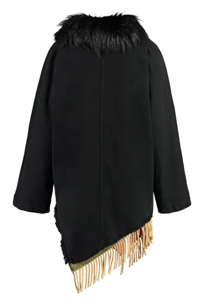 Bazar Deluxe Women's Canvas Parka In Black