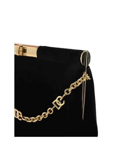 Dolce & Gabbana Marlene Velvet Clutch Bag
