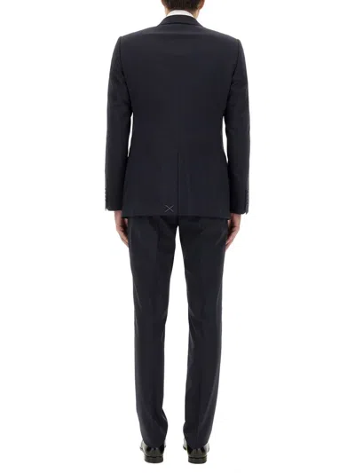 Dolce & Gabbana Martini Virgin Wool Suit In Blue