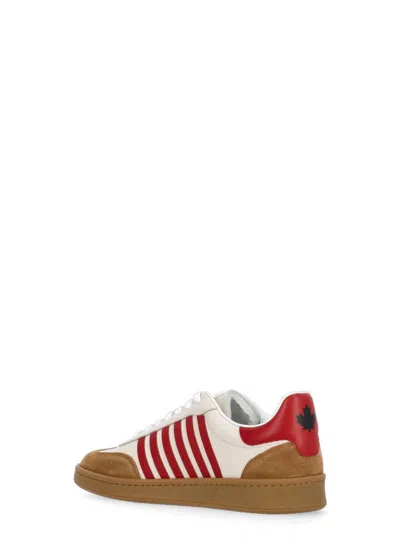 Dsquared2 Boxer Low-top Sneakers In Neutral