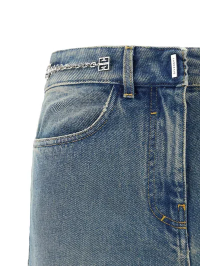 Givenchy Denim Boot Cut Jeans In Blue
