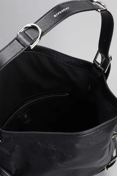 Givenchy Medium Leather Voyou Top-handle Bag In Black