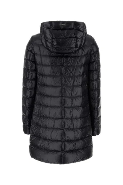 Herno Padded And Quilted Down Jacket In Black
