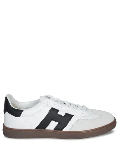 Hogan Sculpted Sneakers With Contrasting Accents In White