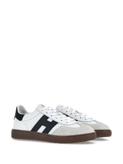 Hogan Sculpted Sneakers With Contrasting Accents In White