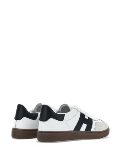 Hogan Sculpted Sneakers With Contrasting Accents In White