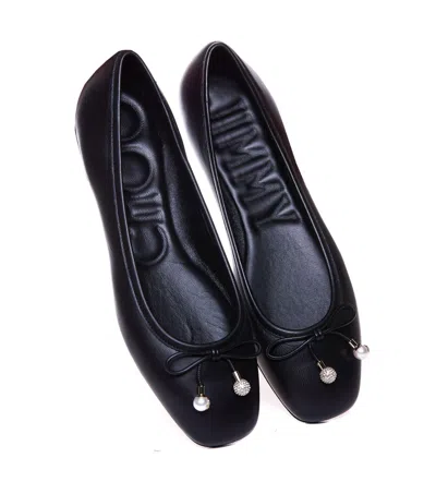 Jimmy Choo Women Black Nappa Leather Elme Ballerinas In Black
