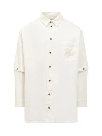 Off-white White Cotton Shirt In Neutral