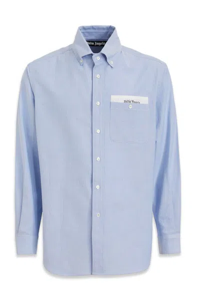 Palm Angels Button-down Collar Cotton Shirt